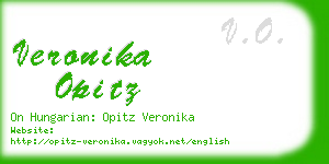 veronika opitz business card